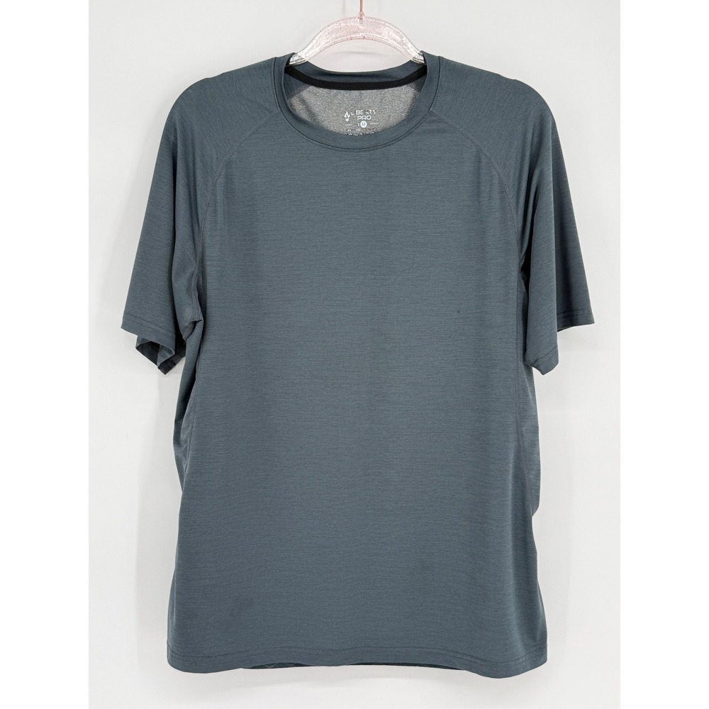 Liberty Pro Mens Gray Active Performance T-Shirt Short Sleeve Mesh Back‎ Sz M